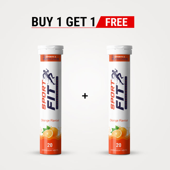 SportFit Effervescent Electrolyte Tablet – Sugar-Free Hydration & Energy Boost with 5X Electrolytes
