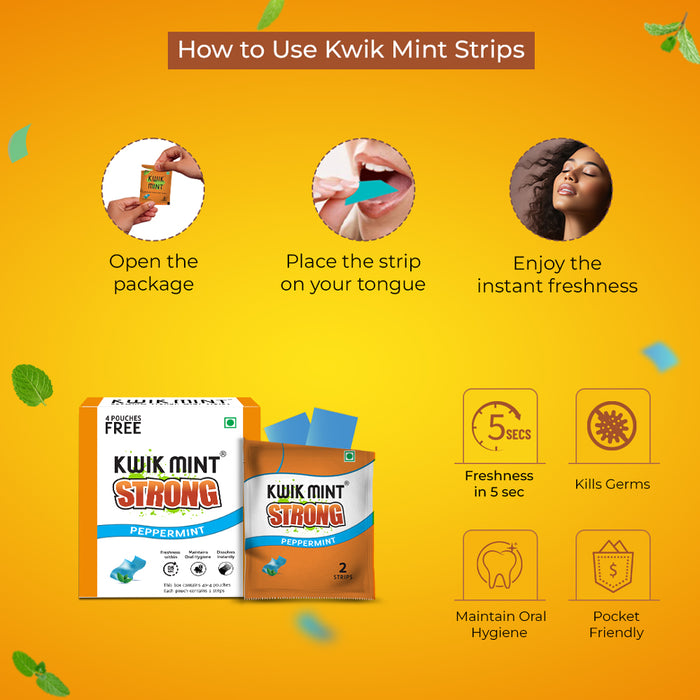 Kwik Mint Mouth Freshener Strips