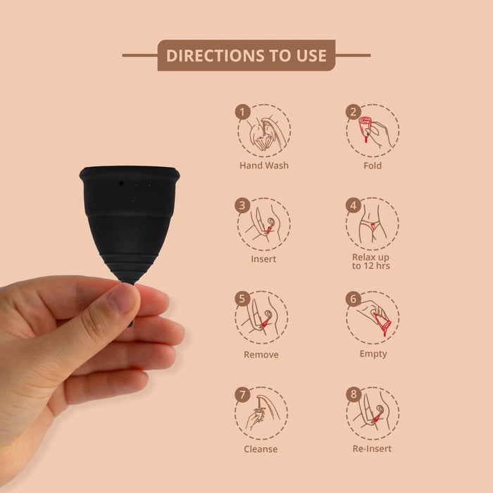bbold Menstrual Cup – 12-Hour Leak-Free, Rash-Free Period Protection Available in 4 Sizes & 2 Colors