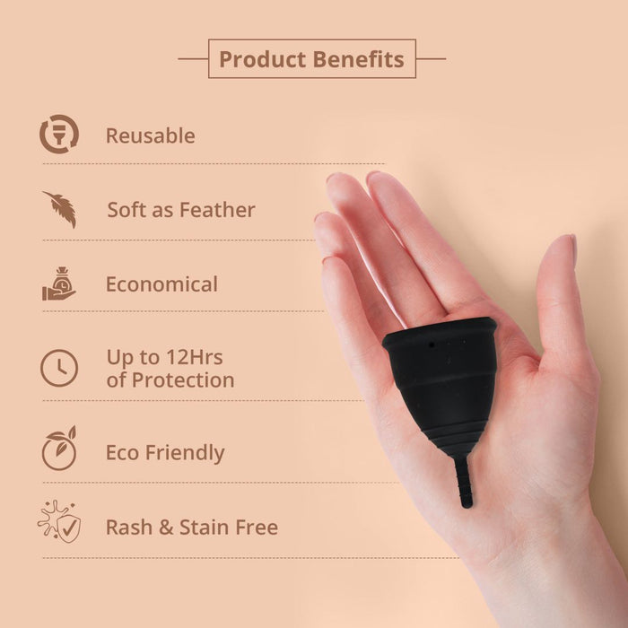 bbold Menstrual Cup – 12-Hour Leak-Free, Rash-Free Period Protection Available in 4 Sizes & 2 Colors