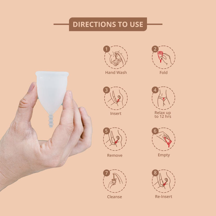bbold Menstrual Cup – 12-Hour Leak-Free, Rash-Free Period Protection Available in 4 Sizes & 2 Colors