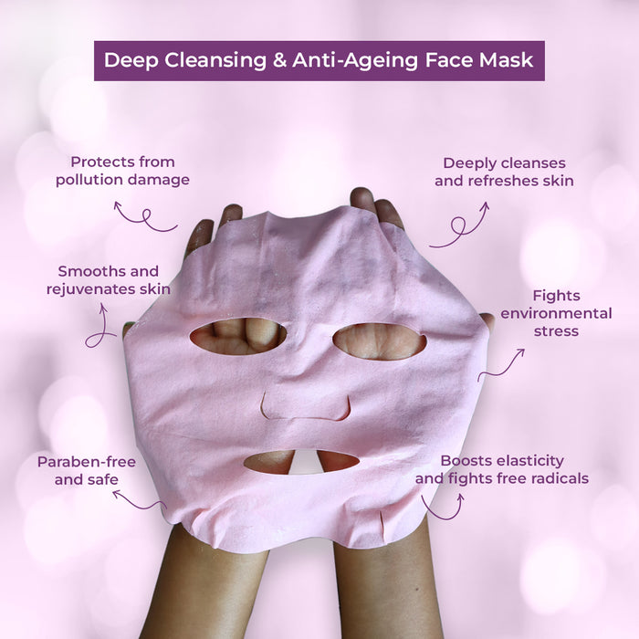 Sparkel Youth - Anti-Ageing Face Sheet Mask with Vitamin E & Retinol