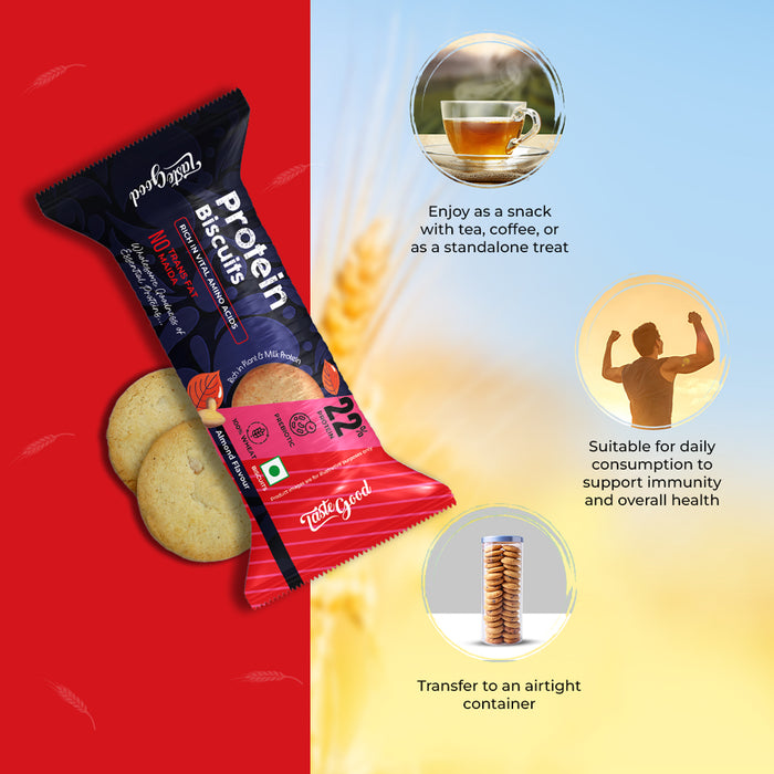 Protein rich biscuits with Almond and Whole Wheat