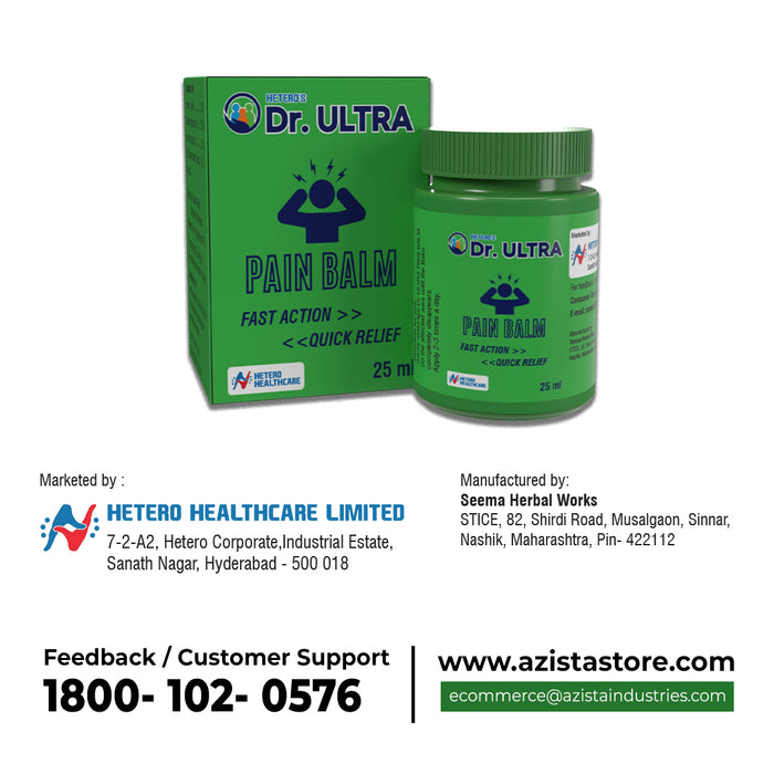 Dr Ultra Balm - 25ml | Ayurvedic Balm for Instant Pain Relief