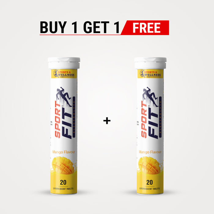SportFit Effervescent Electrolyte Tablet – Sugar-Free Hydration & Energy Boost with 5X Electrolytes