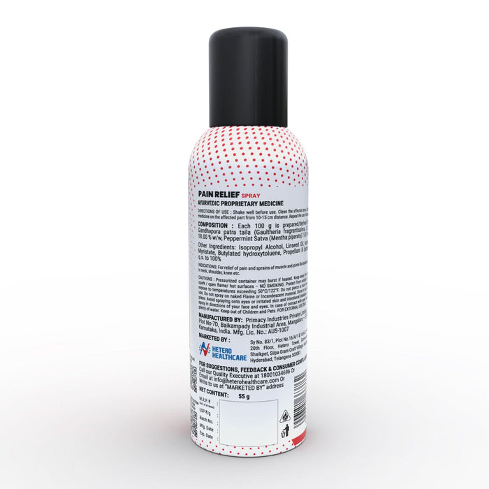 Kratoz Pain Relief Spray | Instant Relief from Knee Pain, Back Pain, Shoulder, Muscle & Joint Pain | Ayurvedic Formula - 55g
