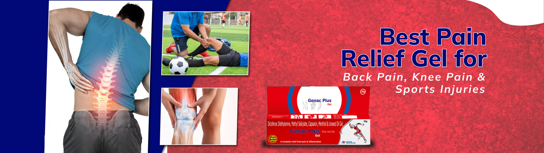 Best Pain Relief Gel for Back Pain, Knee Pain & Sports Injuries