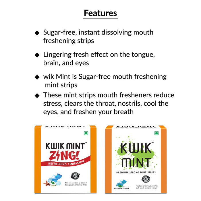 Kiwi Mint 2 Combo – Regular & Zing Mouth Freshener