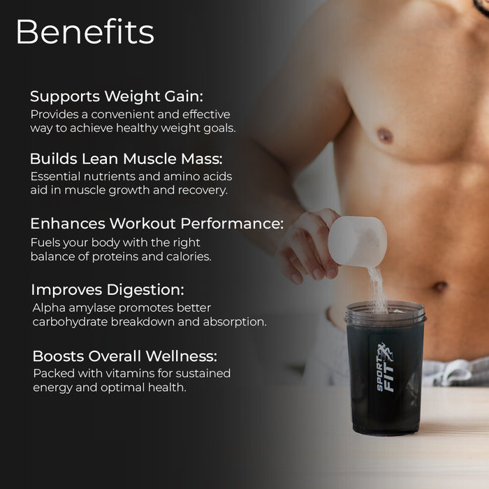 MegaFit Mass Gainer - High-Quality Protein Supplement with Essential Amino Acids & Vitamins 1 KG