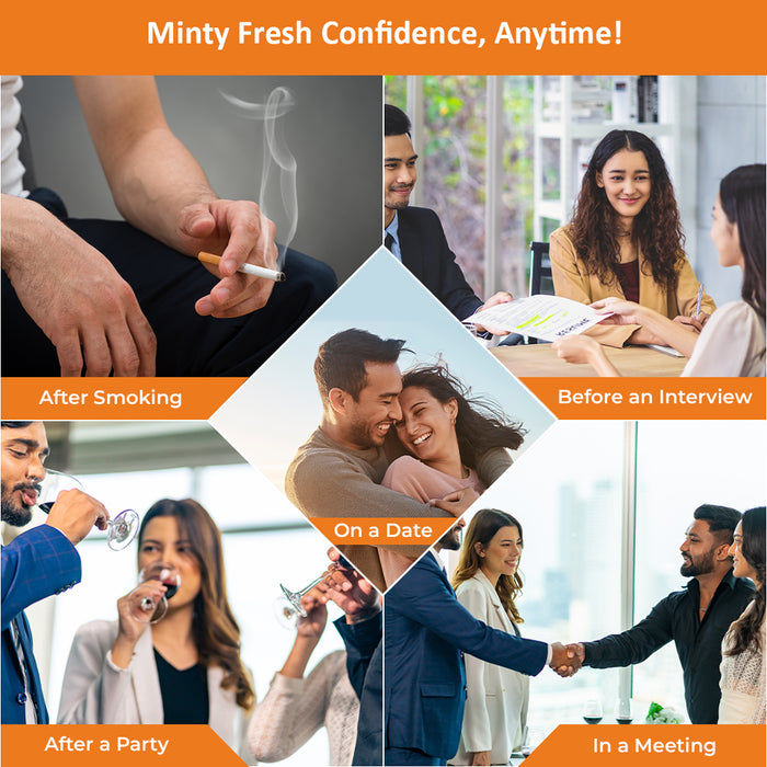 Kwik Mint Mouth Freshener Strips – Instant Freshness with Natural Mint (Pack of 1)