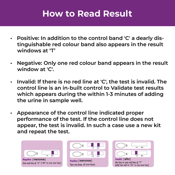 PregaFlash Pregnancy Test Kit - One Step device