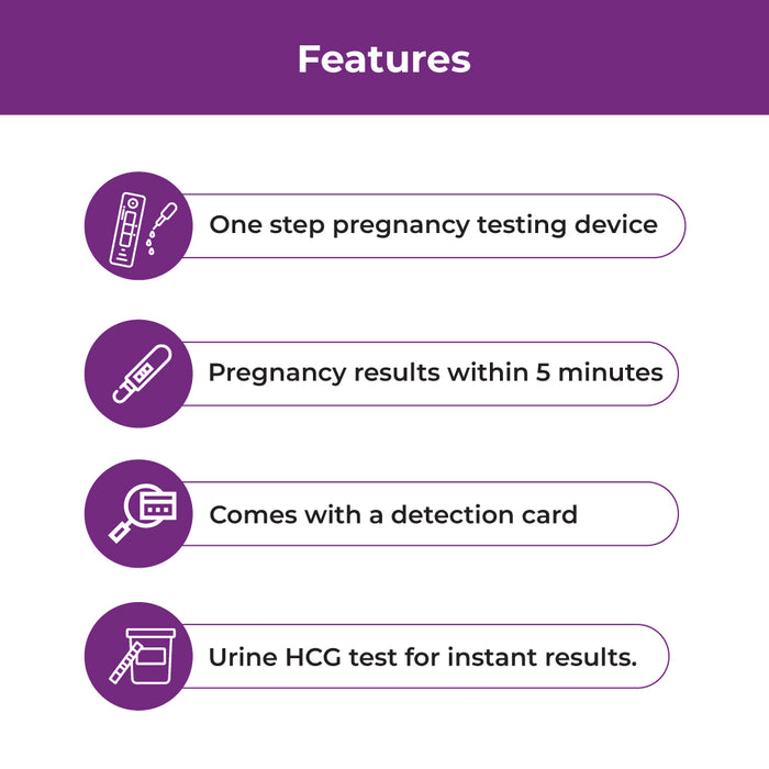 PregaFlash Pregnancy Test Kit - One Step device