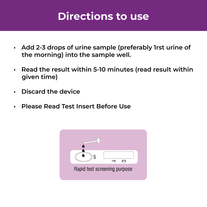 PregaFlash Pregnancy Test Kit - One Step device