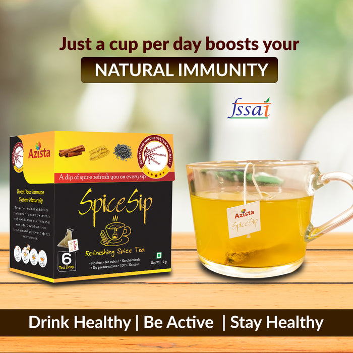 Spice Sip Immunity Tea | Pack of 4