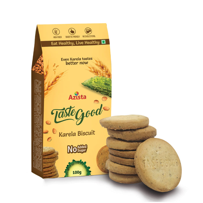 TasteGood Karela Biscuits | Sugar-Free | Diabetic Friendly | Valentines campaign
