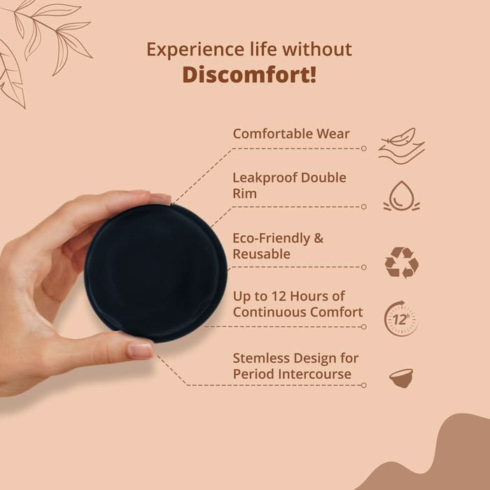 bbold Reusable Menstrual Disc for Women | 100% Medical - Grade Silicone | Ultimate Comfort – Soft & Leak - Proof | Eco - Friendly, Cost - Effective, Rash - Free & Non - Toxic | Up to 12 Hours Protection - Azistastore