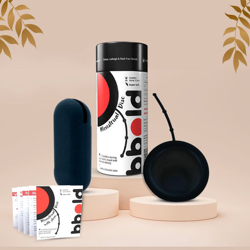 bbold Reusable Menstrual Disc for Women | 100% Medical - Grade Silicone | Ultimate Comfort – Soft & Leak - Proof | Eco - Friendly, Cost - Effective, Rash - Free & Non - Toxic | Up to 12 Hours Protection - Azistastore