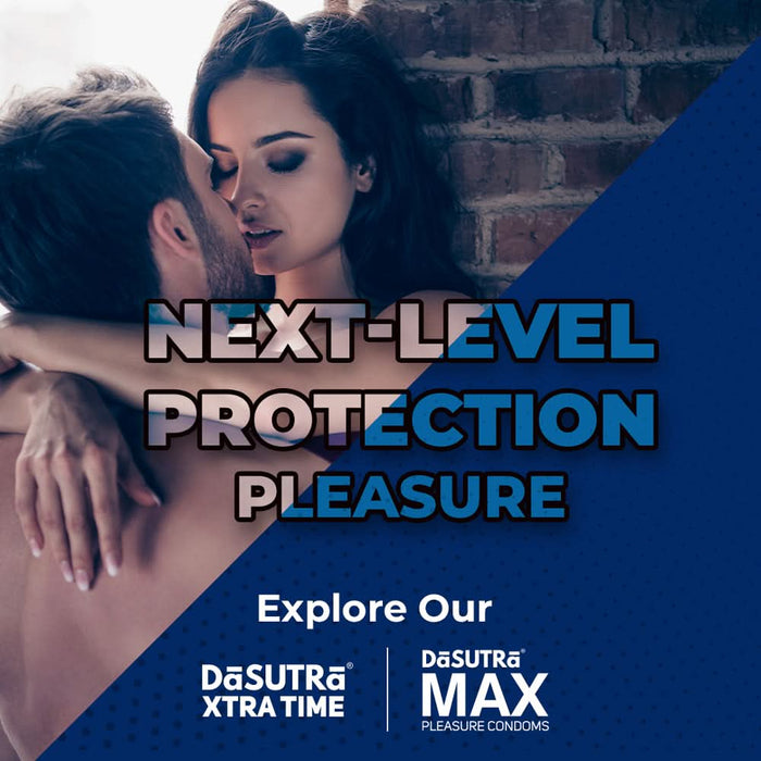 DaSutra Max Pleasure Condoms - With 396 dots | 5in1 multi - textured condoms - 6 Flavours Combo - Azistastore