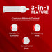 DaSutra Wet & Wild Condoms - 3's Pack Lubricated, Ribbed, and Dotted - Vanilla Flavour - Azistastore