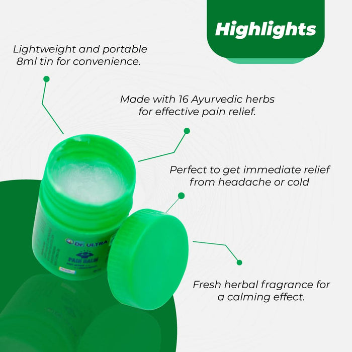 Dr Ultra Balm - 8ml | Compact Ayurvedic Balm for Everyday Pain Relief (Copy) - Azistastore
