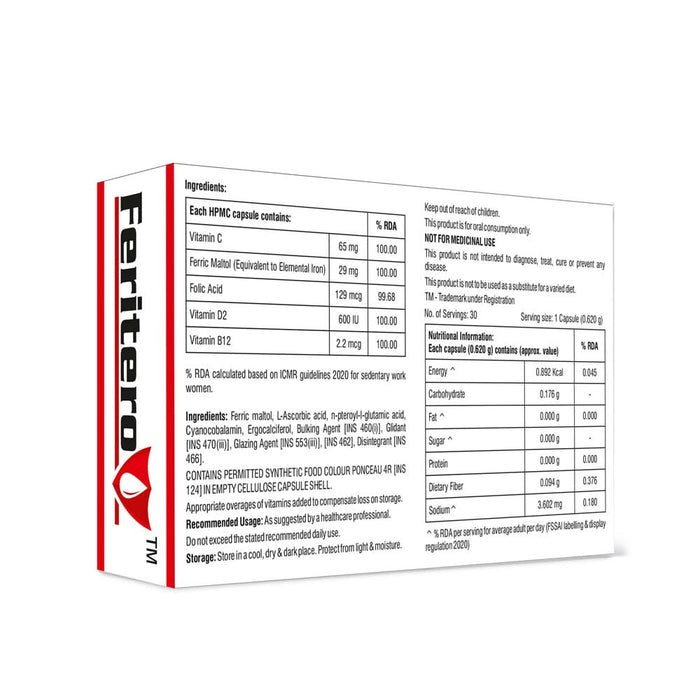Feritero Capsules – Tailor - Made Iron Support for IBD Patients - Azistastore