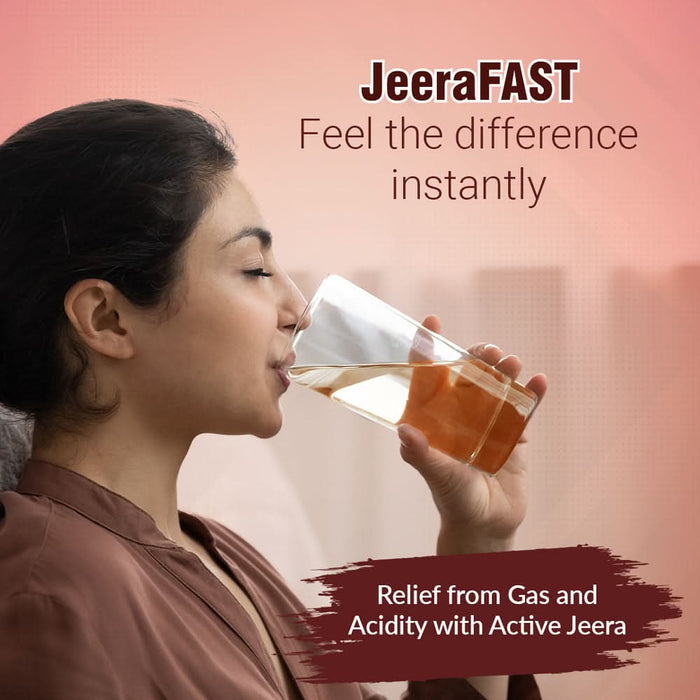 JeeraFast | Quick Relief from Acidity & Gas | Ayurvedic Proprietary Medicine | Fast - Acting Digestive Support | 40 Sachets (5g each) - Azistastore