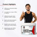 Kratoz Creatine Monohydrate Powder 100g | Micronized | Unflavoured | Muscle Gain, Strength & Recovery Support - Azistastore