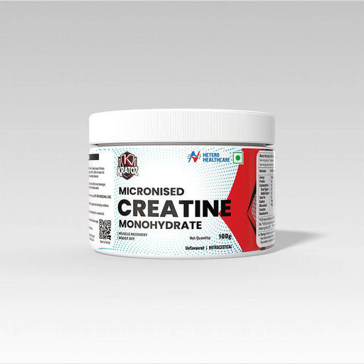 Kratoz Creatine Monohydrate Powder 100g | Micronized | Unflavoured | Muscle Gain, Strength & Recovery Support - Azistastore