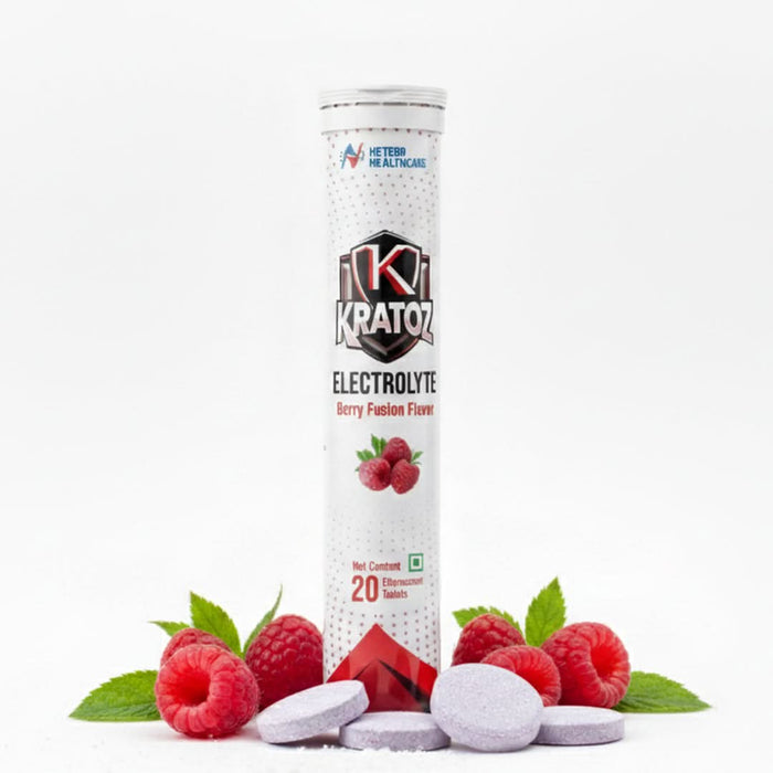 Kratoz Electrolyte Effervescent Tablets for Hydration & Energy Support (20 Tablets) - Azistastore