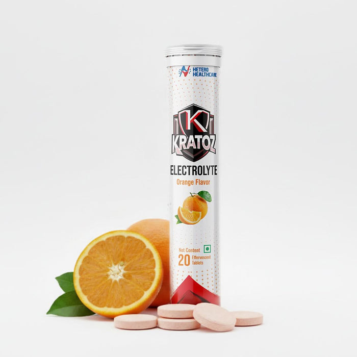 Kratoz Electrolyte Effervescent Tablets for Hydration & Energy Support (20 Tablets) - Azistastore