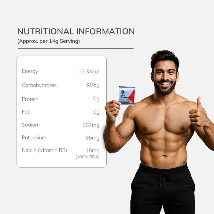 Kratoz Pre - Workout – Spicy Guava Flavour (210g | 15 Sachets)  - Azistastore