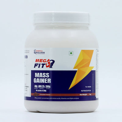 MegaFit Mass Gainer - High-Quality Protein Supplement with Essential Amino Acids & Vitamins 1 KG