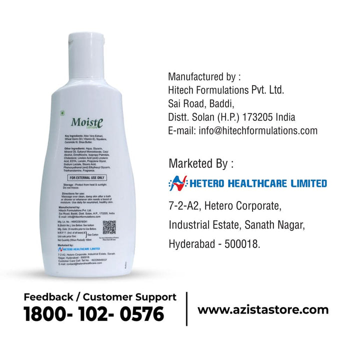 Moiste Body Lotion for Dry Skin with Aloe Vera, Ceramide & Squalane - Azistastore