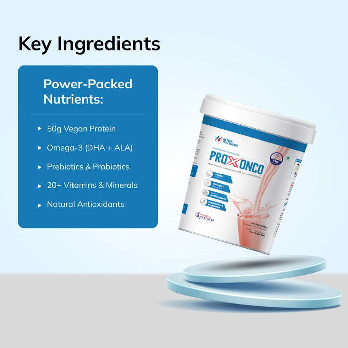 PROXONCO Vegan Plant - Based Protein Powder for Cancer Patients | Post - Surgery Recovery Nutrition to Boost Strength & Immunity – French Vanilla 500g - Azistastore