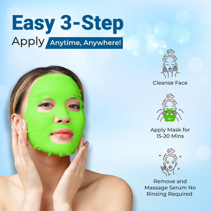 Sparkel Glow | Brightening & Instant Glow Face Sheet Mask - Best Face Mask for Glowing Skin - Azistastore