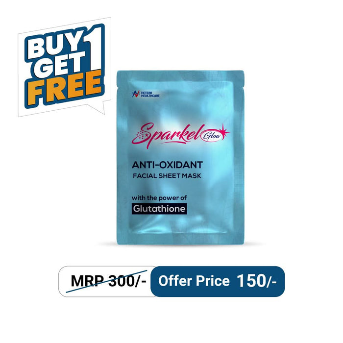 Sparkel Glow | Brightening & Instant Glow Face Sheet Mask - Best Face Mask for Glowing Skin - Azistastore