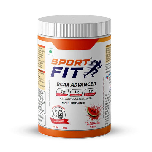 Sport Fit BCAA Supplement – Advanced Muscle Activation with 7g BCAA, 1gm L - Citrulline and 1gm L - Glutamine - Azistastore