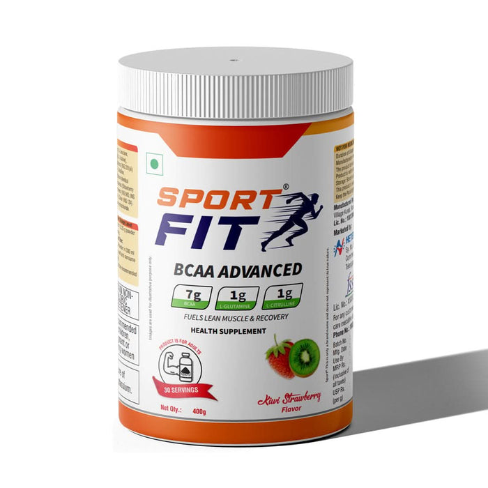 Sport Fit BCAA Supplement – Advanced Muscle Activation with 7g BCAA, 1gm L - Citrulline and 1gm L - Glutamine - Azistastore