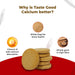 TasteGood Calcium ++ and Vitamin D Biscuits | High - Absorption Calcium & Bone Health Support | Made with White Ragi & Whole Wheat | Kesar Pista Flavored | Zero Cholesterol & Trans Fat | 100g - Azistastore