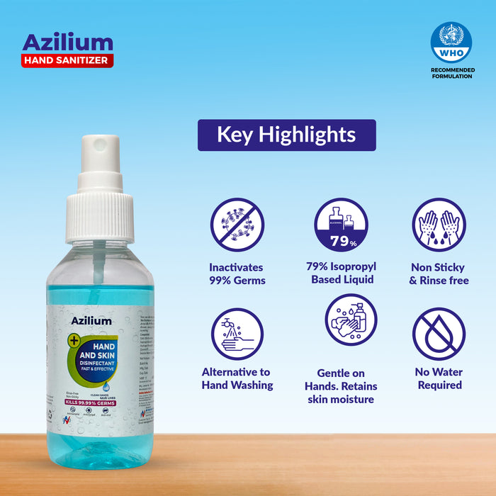 Azilium Liquid Spray Hand Sanitizer - 500 ml