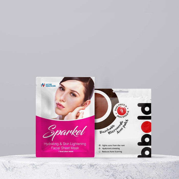 Sparkel bbold Combo - Sparkel hydrate Pack of 3 and bbold Acne Patch Pack of 1