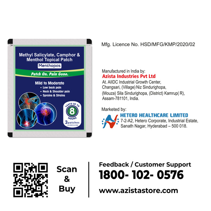 Menthopas - Topical Pain Relief Patches