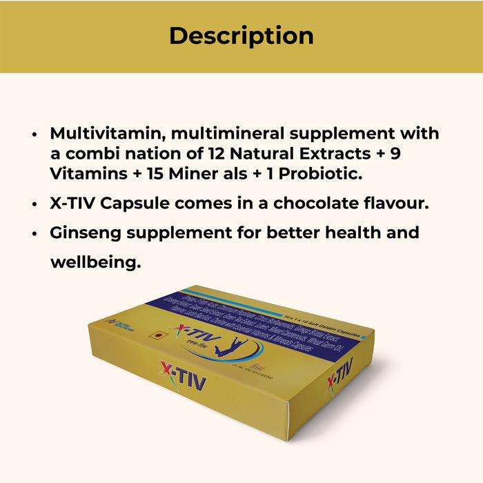X-TIV CAPSULES - Boost Your Immunity and Overall Health – pack of 3
