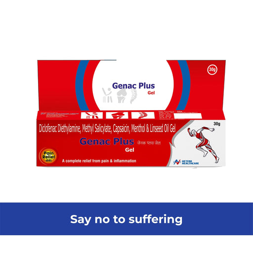 Genac Plus Pain Relief Gel for Muscles and Joint Pain - Azistastore