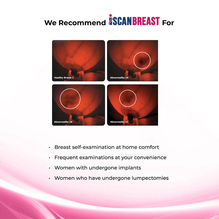 iScanBreast - Breast Self-Examination Device | Advanced Red LED Technology | Early Detection & Enhanced Visualization | Safe, Painless & Radiation-Free | ISO Certified & CDSCO Approved | Portable & Rechargeable