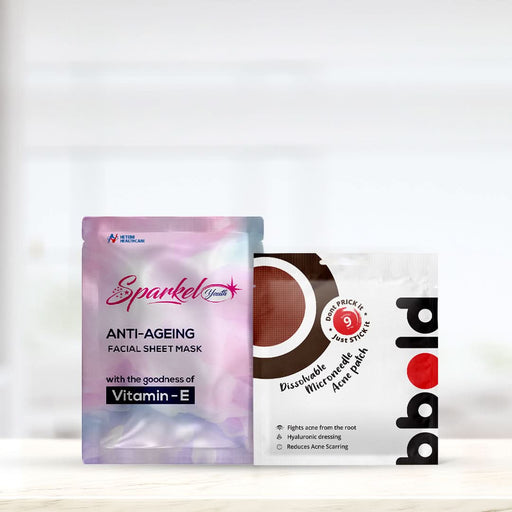 Sparkel bbold Combo - Sparkel Youth Pack of 3 and bbold Acne Patch Pack of 1 - Azistastore